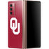 University of Oklahoma Sooners Cracked Galaxy Z Fold2 5G Skin