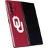 University of Oklahoma Sooners Cracked Galaxy Z Fold2 5G Skin