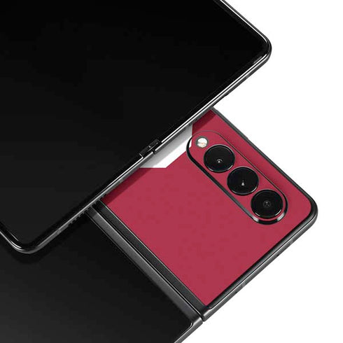 University of Oklahoma Sooners Cracked Galaxy Z Fold3 5G Skin