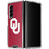 University of Oklahoma Sooners Cracked Galaxy Z Fold4 5G Clear Case