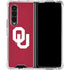 University of Oklahoma Sooners Cracked Galaxy Z Fold4 5G Clear Case