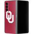 University of Oklahoma Sooners Cracked Galaxy Z Fold4 5G Skin