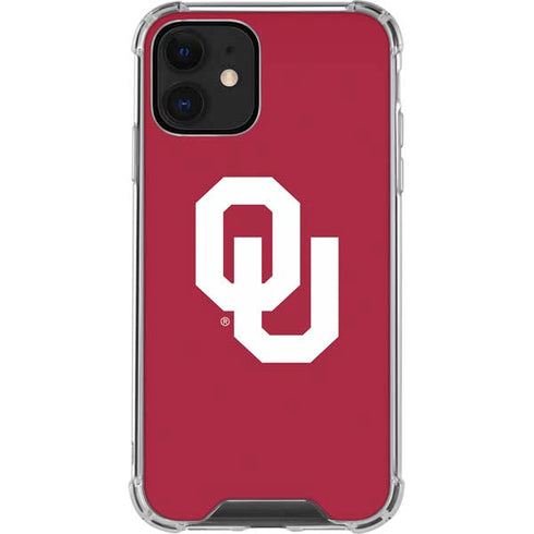 University of Oklahoma Sooners Cracked iPhone 12 Clear Case