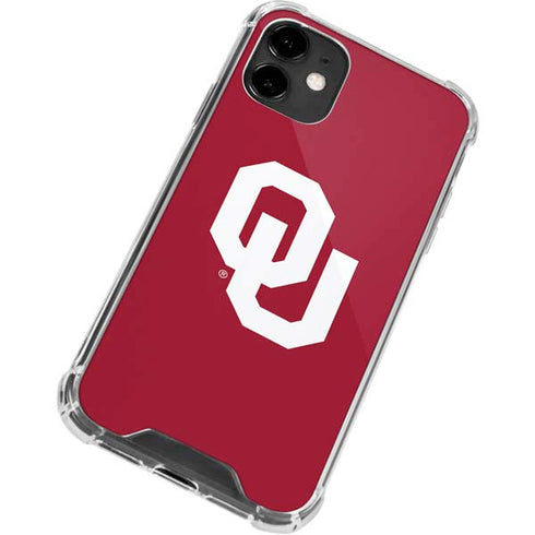 University of Oklahoma Sooners Cracked iPhone 12 Clear Case