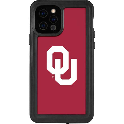 University of Oklahoma Sooners Cracked iPhone 12 Pro Waterproof Case