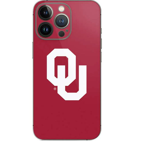 University of Oklahoma Sooners Cracked iPhone 13 Pro Skin