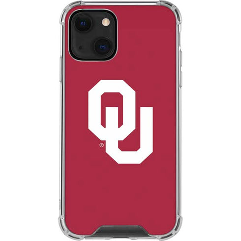 University of Oklahoma Sooners Cracked iPhone 14 Clear Case