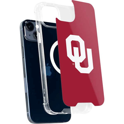 University of Oklahoma Sooners Cracked iPhone 14 Plus MagSafe Case