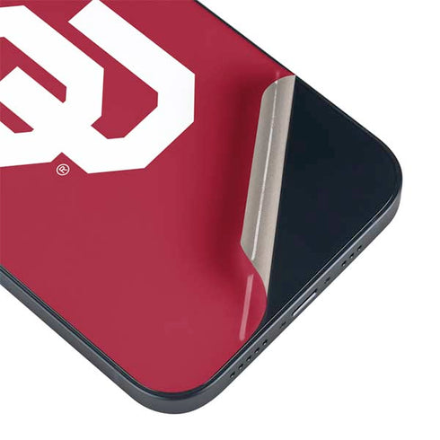 University of Oklahoma Sooners Cracked iPhone 15 Plus Skin