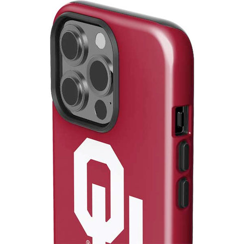University of Oklahoma Sooners Cracked iPhone 15 Pro Impact Case