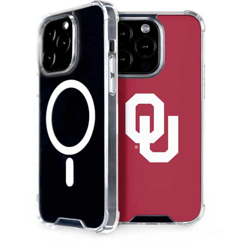 University of Oklahoma Sooners Cracked iPhone 14 Pro MagSafe Case