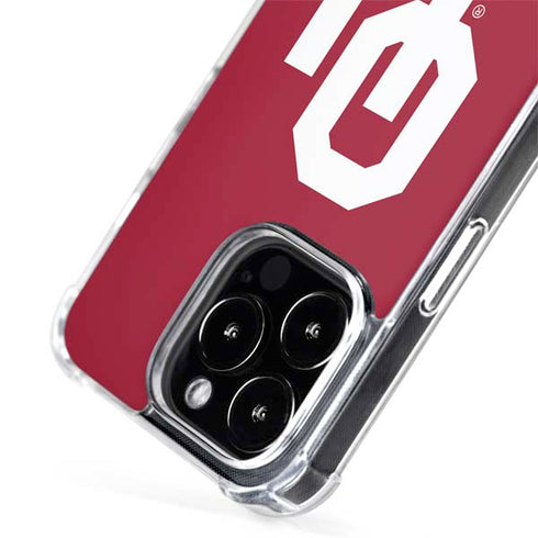 University of Oklahoma Sooners Cracked iPhone 15 Pro Max MagSafe Case