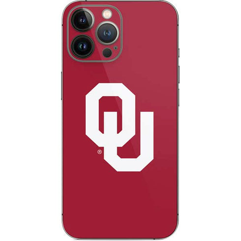 University of Oklahoma Sooners Cracked iPhone 14 Pro Max Skin