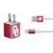 University of Oklahoma Sooners Cracked iPhone Charger (5W USB) Skin