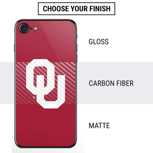 University of Oklahoma Sooners Cracked iPhone SE (2nd & 3rd Gen) Skin