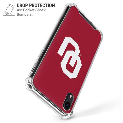University of Oklahoma Sooners Cracked iPhone XR Clear Case