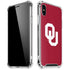 University of Oklahoma Sooners Cracked iPhone XS Max Clear Case