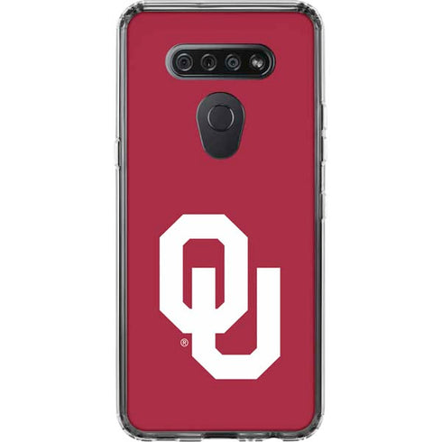 University of Oklahoma Sooners Cracked LG K51/Q51 Clear Case