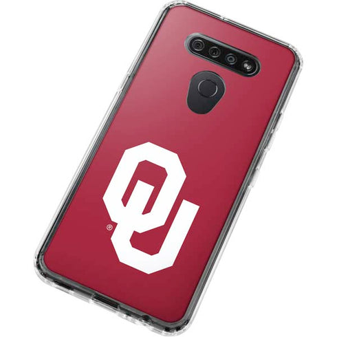 University of Oklahoma Sooners Cracked LG K51/Q51 Clear Case