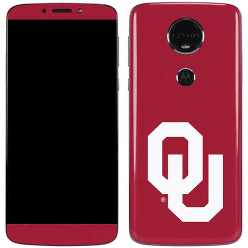 University of Oklahoma Sooners Cracked Moto E5 Plus Skin