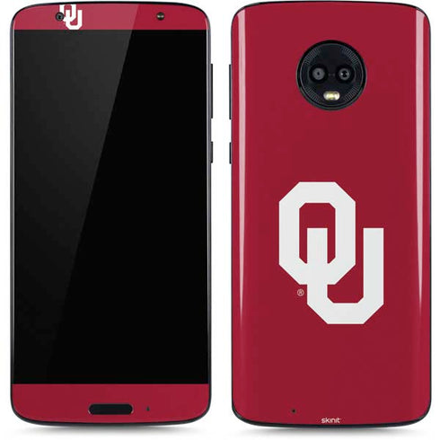 University of Oklahoma Sooners Cracked Moto G6 Skin