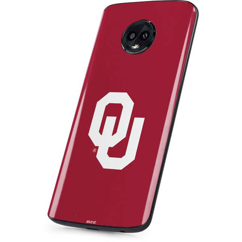 University of Oklahoma Sooners Cracked Moto G6 Skin