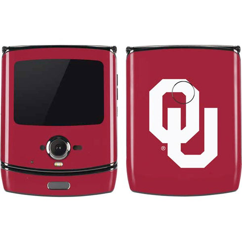 University of Oklahoma Sooners Cracked Motorola RAZR Skin