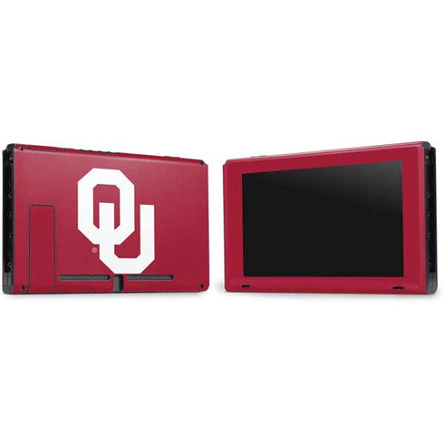 University of Oklahoma Sooners Cracked Nintendo Switch Bundle Skin