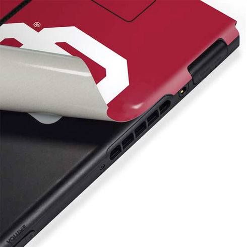 University of Oklahoma Sooners Cracked Nintendo Switch Bundle Skin