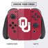 University of Oklahoma Sooners Cracked Nintendo Switch Bundle Skin