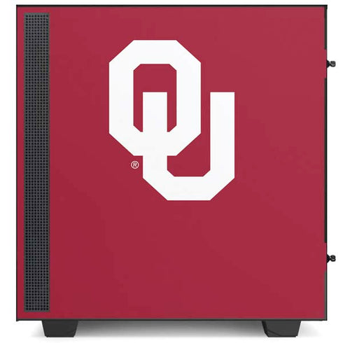University of Oklahoma Sooners Cracked NZXT H510 Compact ATX Mid-Tower Case Skin