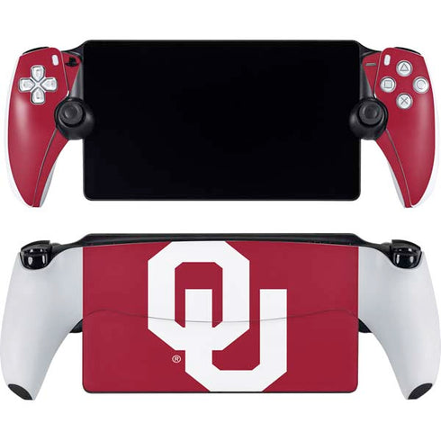 University of Oklahoma Sooners Cracked PlayStation Portal Remote Player Skin