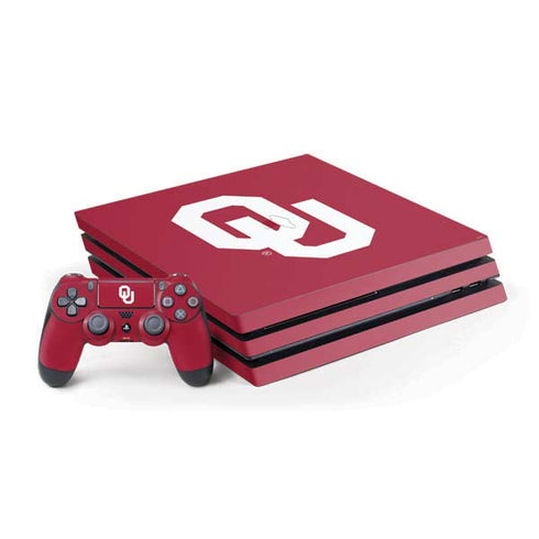 University of Oklahoma Sooners Cracked PS4 Pro Bundle Skin