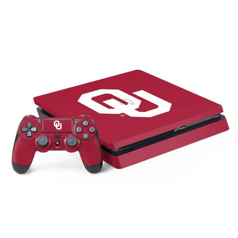 University of Oklahoma Sooners Cracked PS4 Slim Bundle Skin