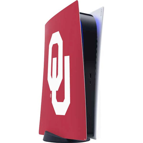 University of Oklahoma Sooners Cracked PS5 Digital Edition Console Skin
