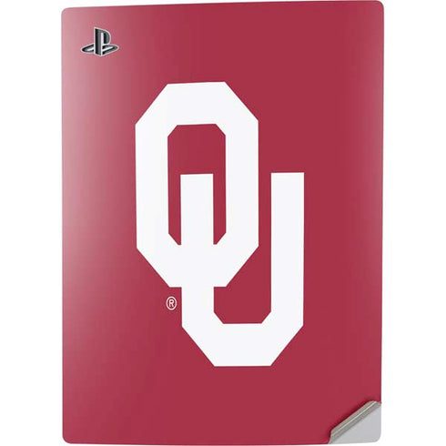 University of Oklahoma Sooners Cracked PS5 Digital Edition Console Skin