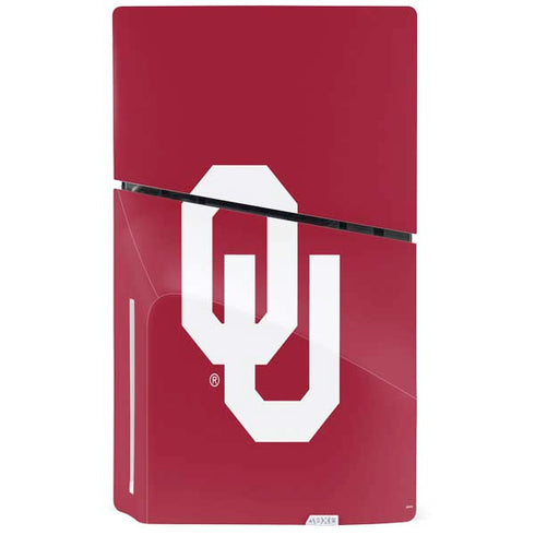 University of Oklahoma Sooners Cracked PS5 Slim Disk Bundle Skin