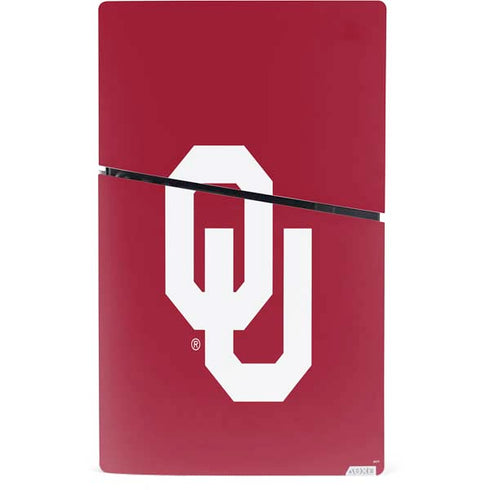 University of Oklahoma Sooners Cracked PS5 Slim Digital Edition Bundle Skin