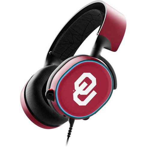 University of Oklahoma Sooners Cracked SteelSeries Arctis 3 Skin