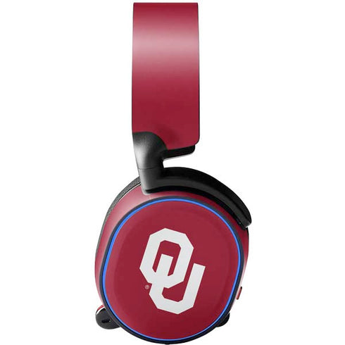 University of Oklahoma Sooners Cracked SteelSeries Arctis 3 Skin