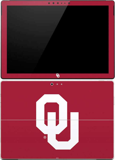 University of Oklahoma Sooners Cracked Surface Pro (2017) Skin