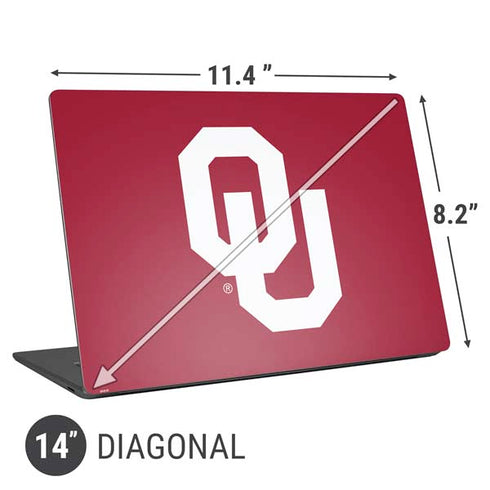 University of Oklahoma Sooners Cracked Universal Laptop 14in (11.4 x 8.2in) Skin