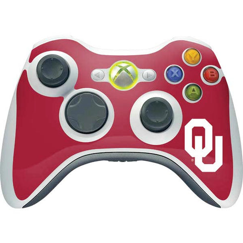 University of Oklahoma Sooners Cracked Xbox 360 Wireless Controller Skin