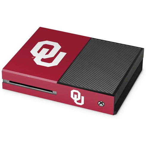 University of Oklahoma Sooners Cracked Xbox One Console Skin