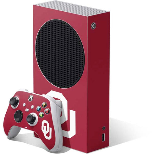 University of Oklahoma Sooners Cracked Xbox Series S Bundle Skin