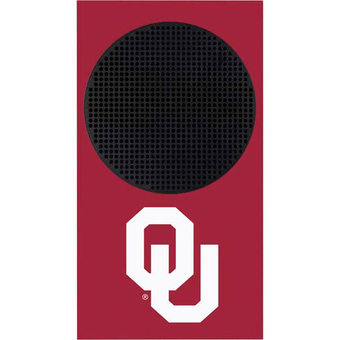 University of Oklahoma Sooners Cracked Xbox Series S Console Skin