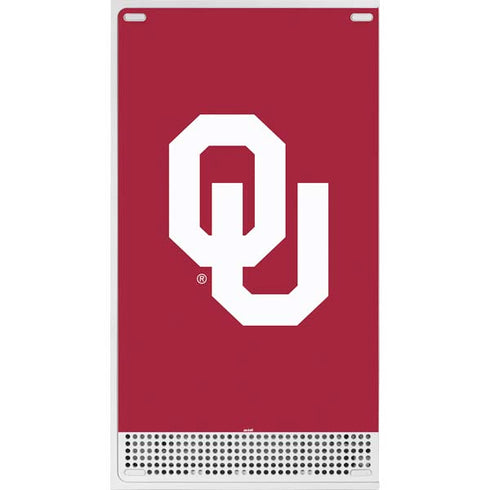 University of Oklahoma Sooners Cracked Xbox Series S Console Skin
