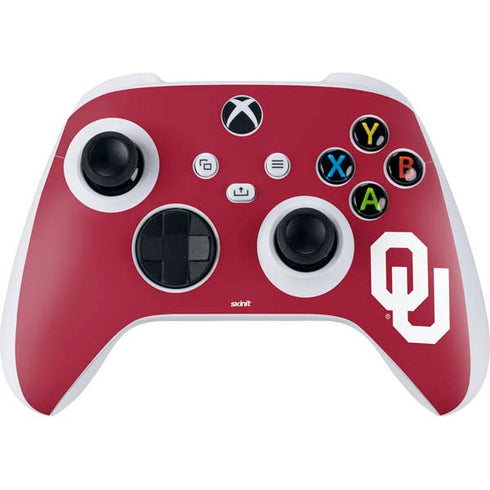 University of Oklahoma Sooners Cracked Xbox Series S Controller Skin