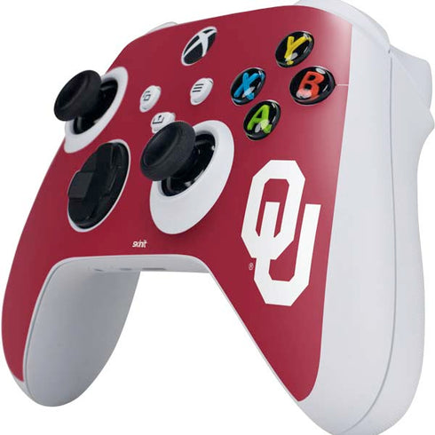 University of Oklahoma Sooners Cracked Xbox Series S Controller Skin
