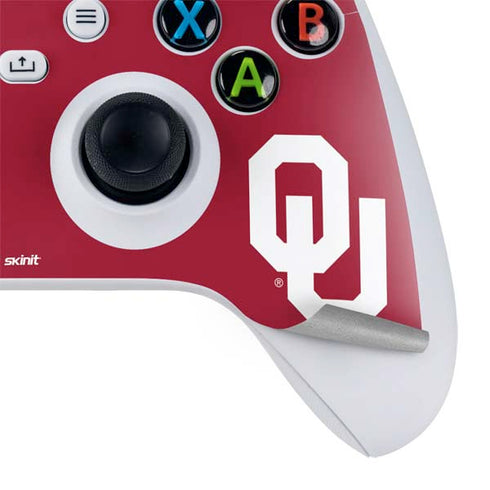 University of Oklahoma Sooners Cracked Xbox Series S Controller Skin